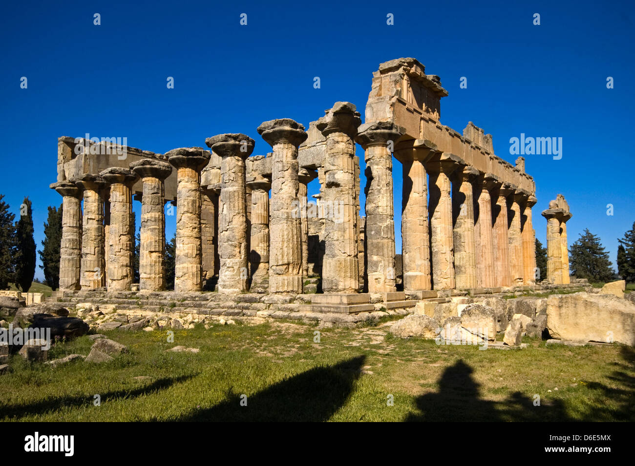 Libyen, Cyrene (75 v. Chr.), Tempel des Zeus Stockfoto