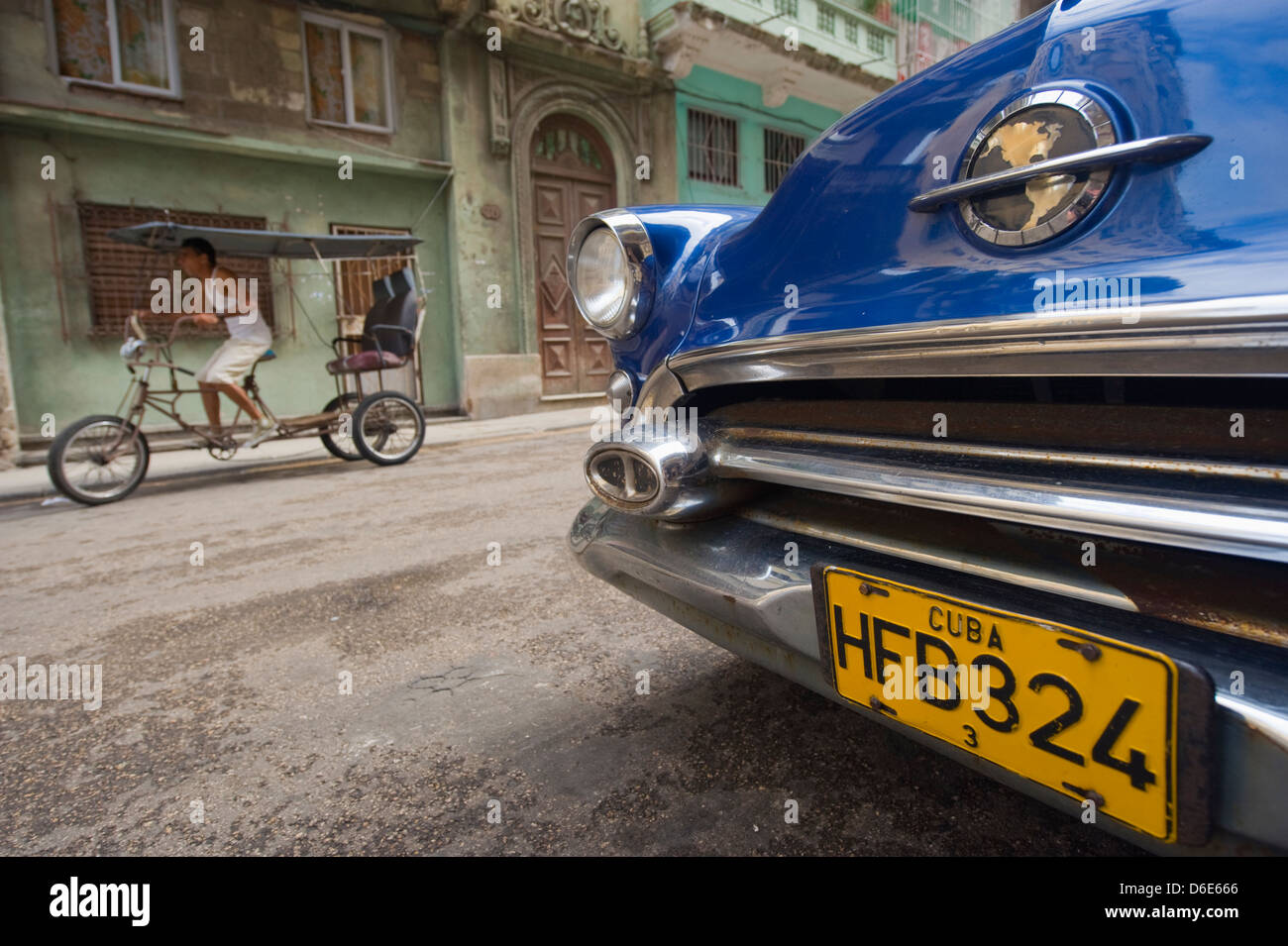 1950er Jahre klassisches amerikanisches Auto, Zentral-Havanna, Kuba, Karibik, Karibik Stockfoto