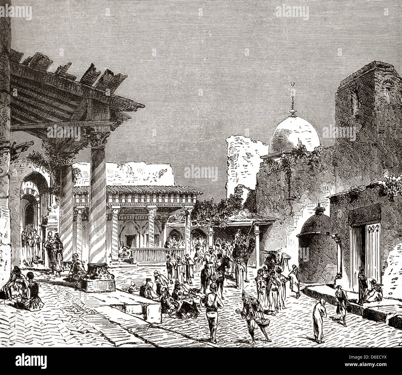 Illustration von Tunis während der Zeit des neunten Kreuzzugs 1272A. D von Cassell es Geschichte von England Band 1 Buch Stockfoto