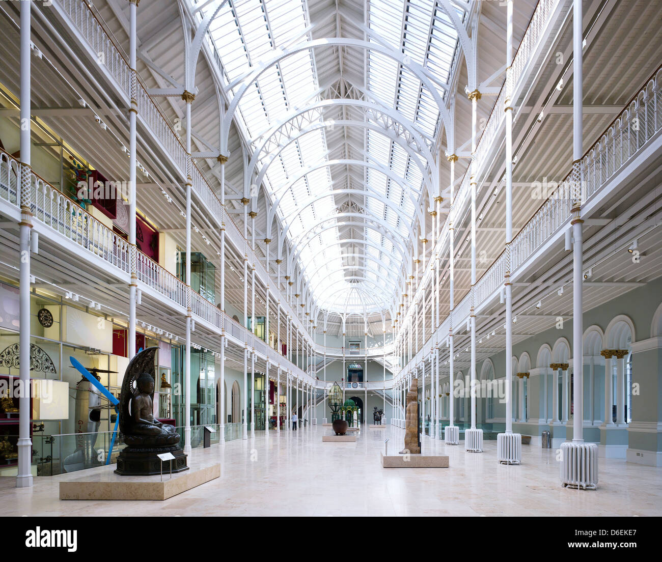 National Museum of Scotland Sanierung, Stadt von Edinburgh, Vereinigtes Königreich. Architekt: Gareth Hoskins Architekten, 2011. Ansicht-o Stockfoto