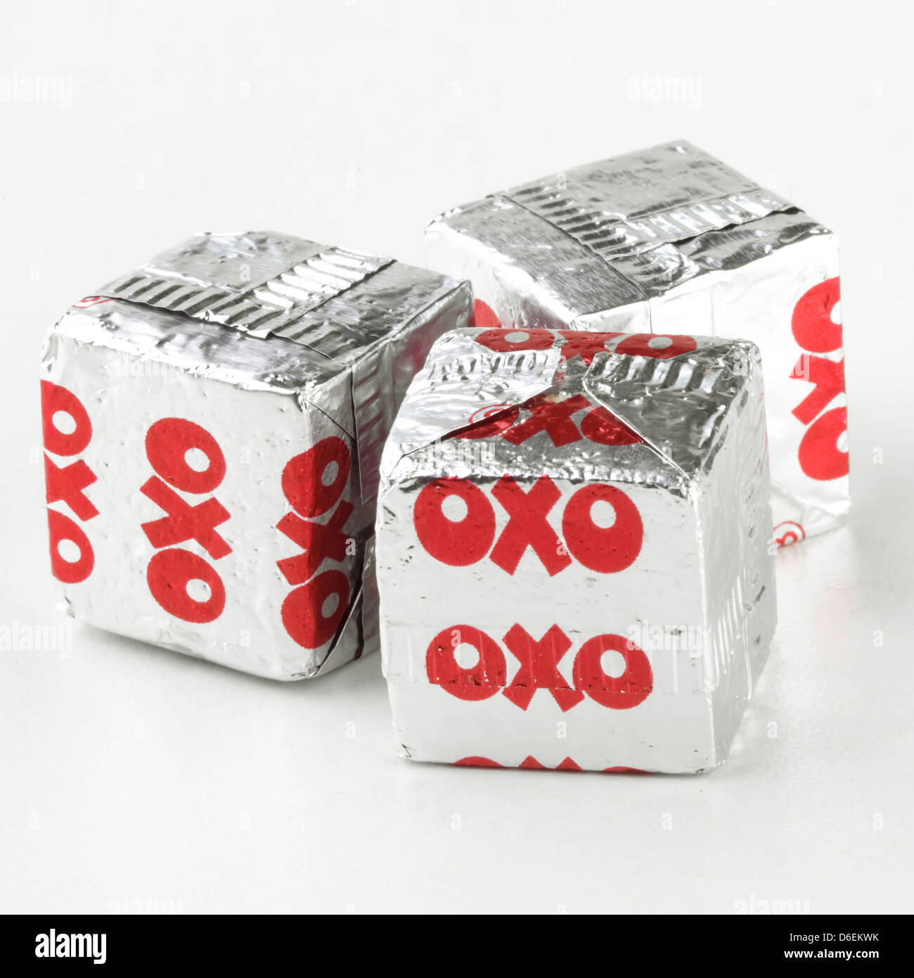 Oxo-Würfel Stockfoto