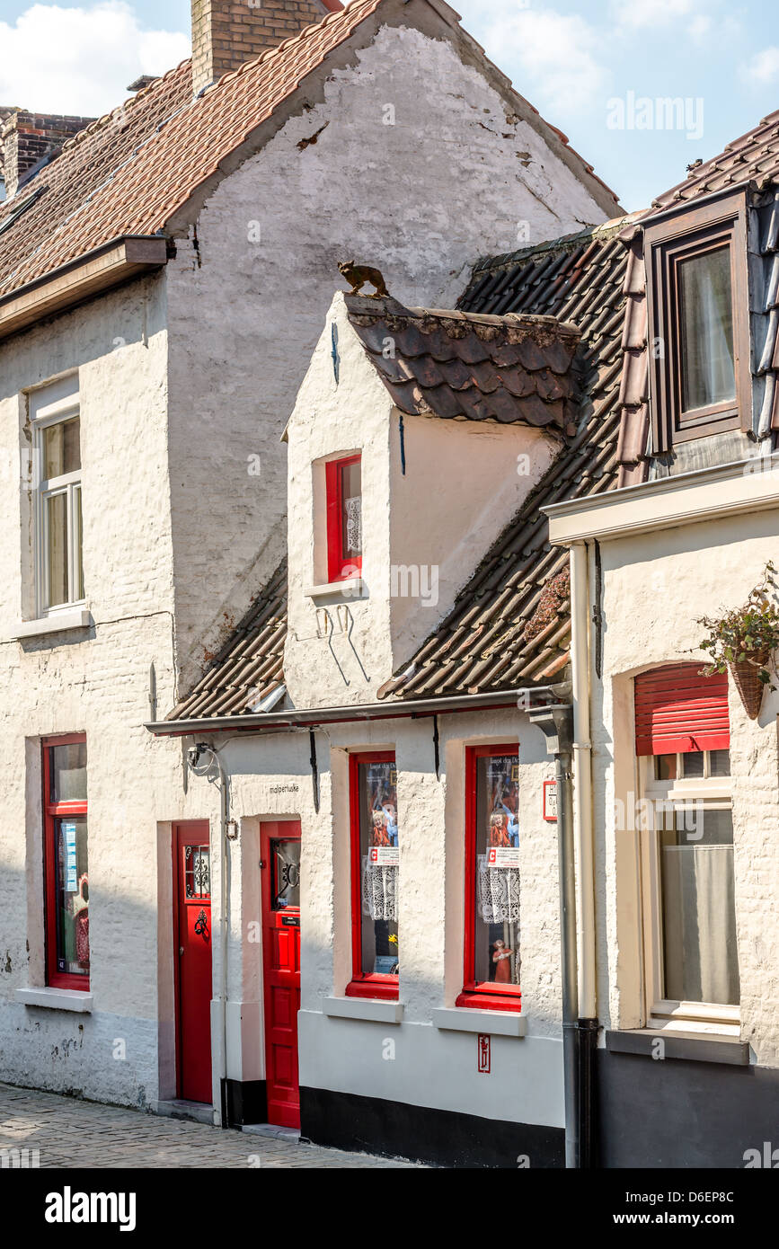 Schönes Haus in Brügge, Belgien Stockfoto