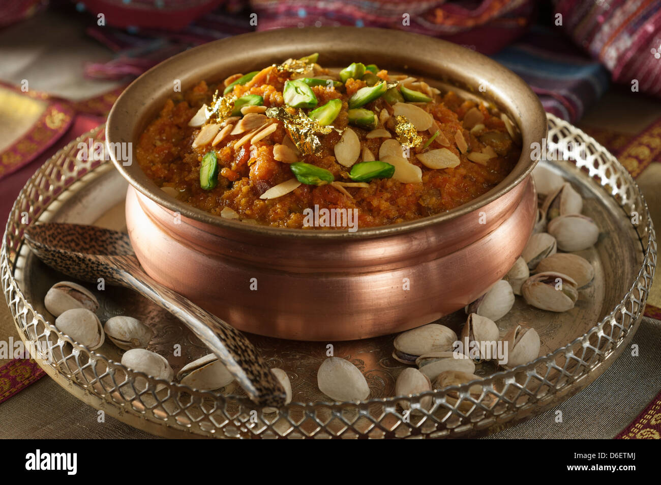 Gacar Halwa Karotte Halwa traditionelles indisches dessert Stockfoto