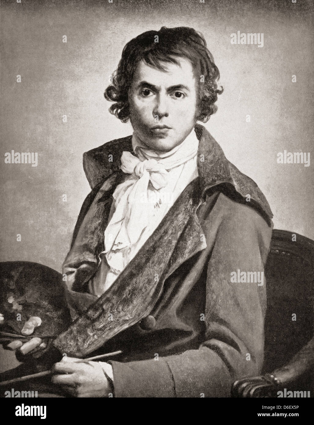 Jacques-Louis David, 1748 –1825. Einflussreiche französische Künstler während der französischen Revolution. Stockfoto