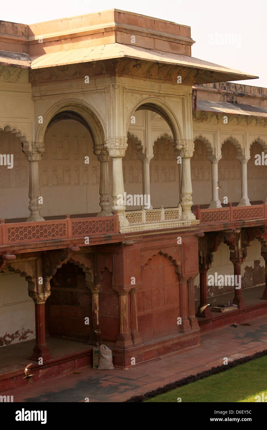 Agra Fort UNESCO World Heritage Site Agra, Uttar Pradesh, Indien Stockfoto