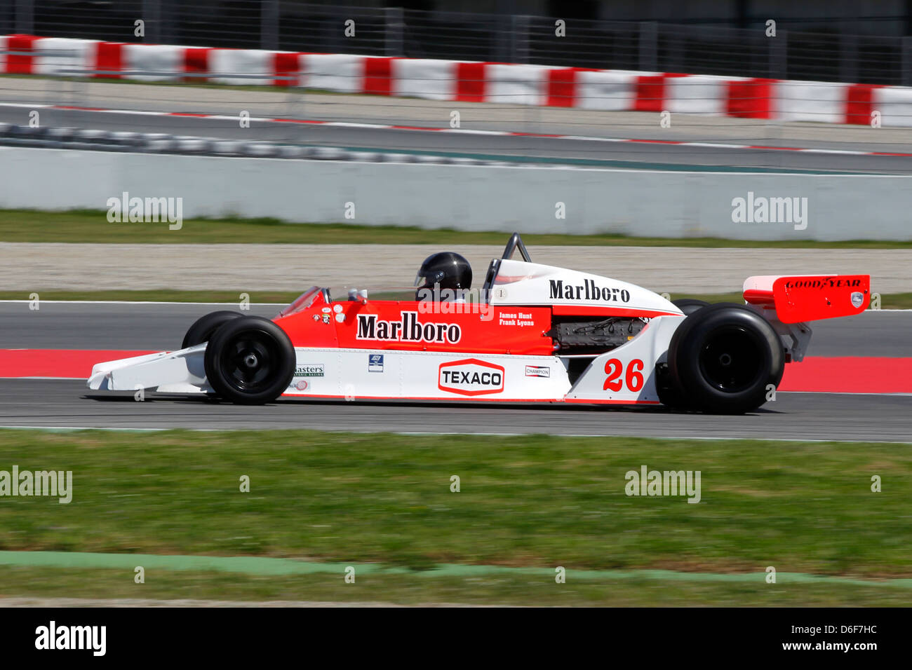 FIA Masters historische Formel1 Rennen in Montmelo 12. April 2013 - Frank Lyons 1978 McLaren M26 Stockfoto