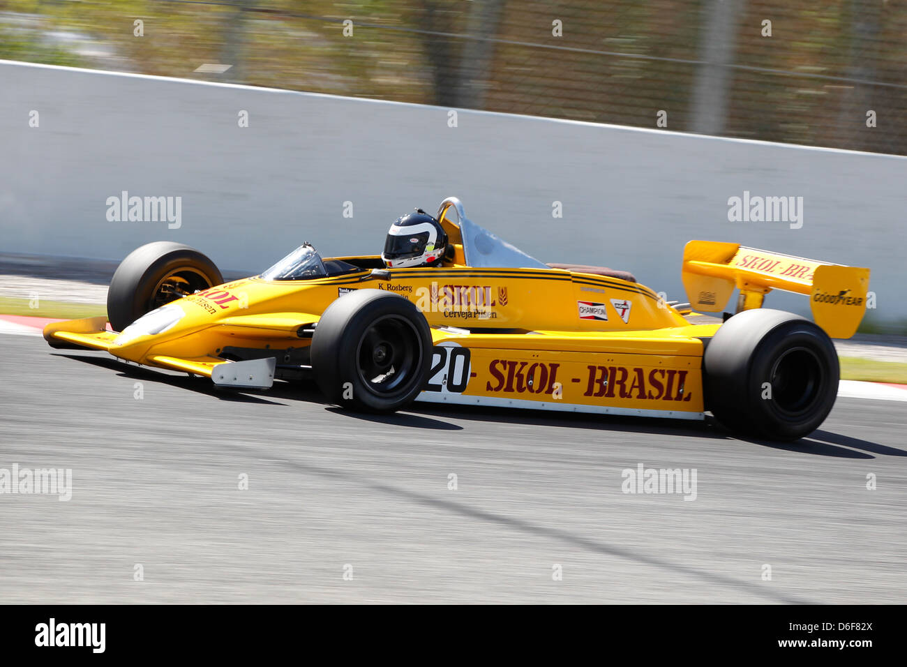 FIA Masters historische Formel1 Rennen in Montmelo 12. April 2013 - Jean-Michel Martin 1980 Fittipaldi F8 Stockfoto