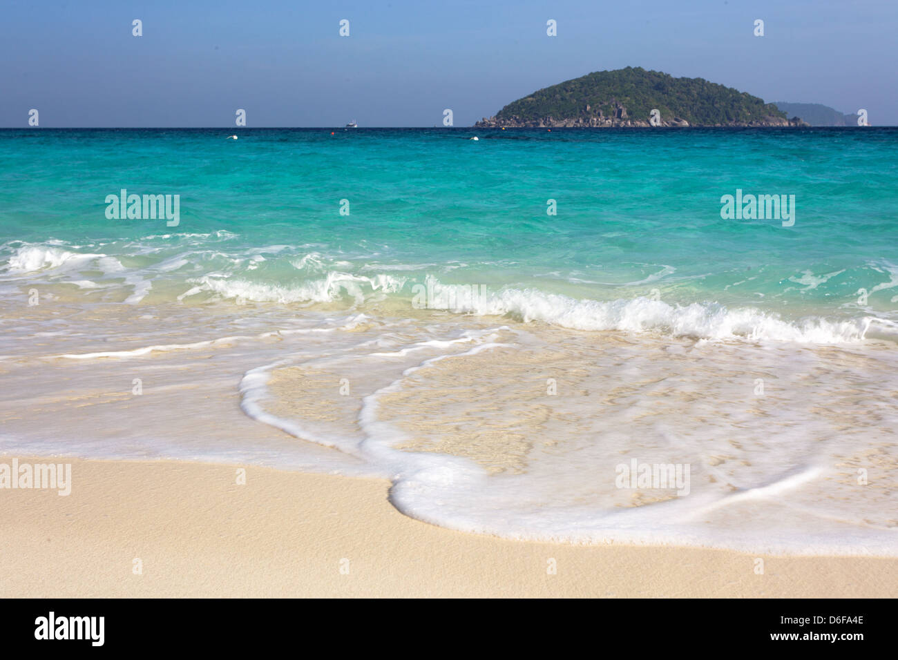 Reine Sandstrand in Mu Ko Similan Island, Thailand Stockfoto