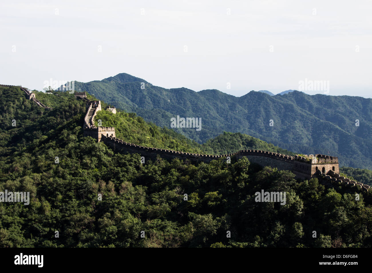 Great Wall Of China - Aussicht Jiankou-Mutianyu Stockfoto