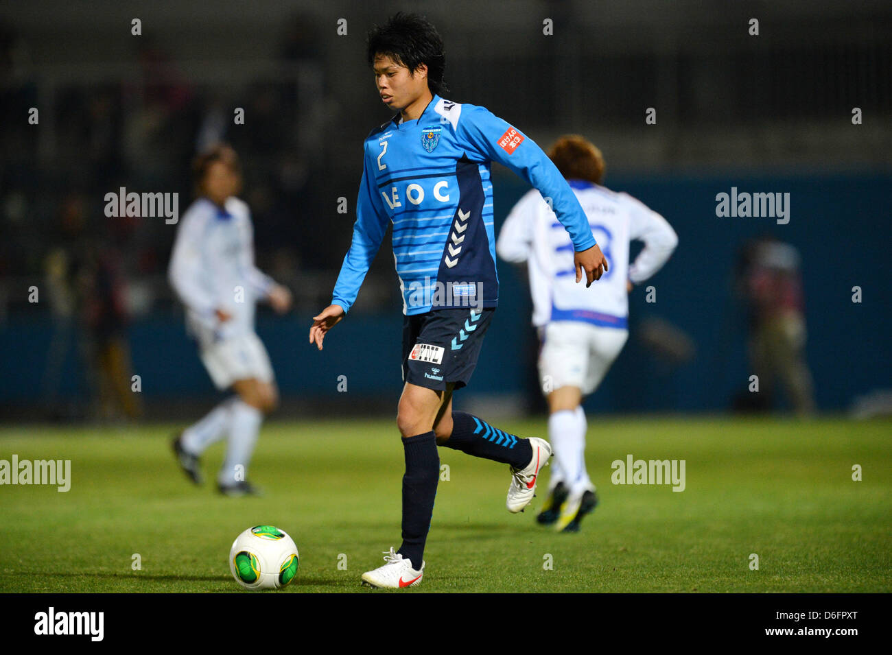 Yuki Nogami (Yokohama FC), 17. April 2013 - Fußball /Soccer: 2013 J.LEAGUE Division 2, 9. sec match zwischen Yokohama FC 1-2 V Varen Nagasaki im NHK Spring Mitsuzawa Fußballstadion, Kanagawa, Japan. (Foto von Jun Tsukida/AFLO SPORT) Stockfoto