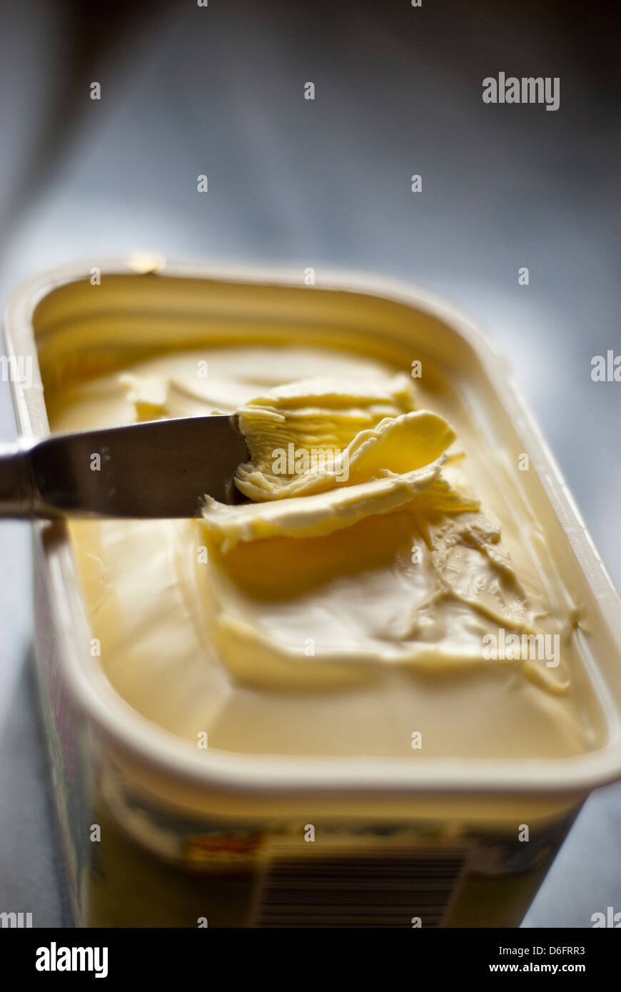 Butter-Ausbreitung Stockfoto