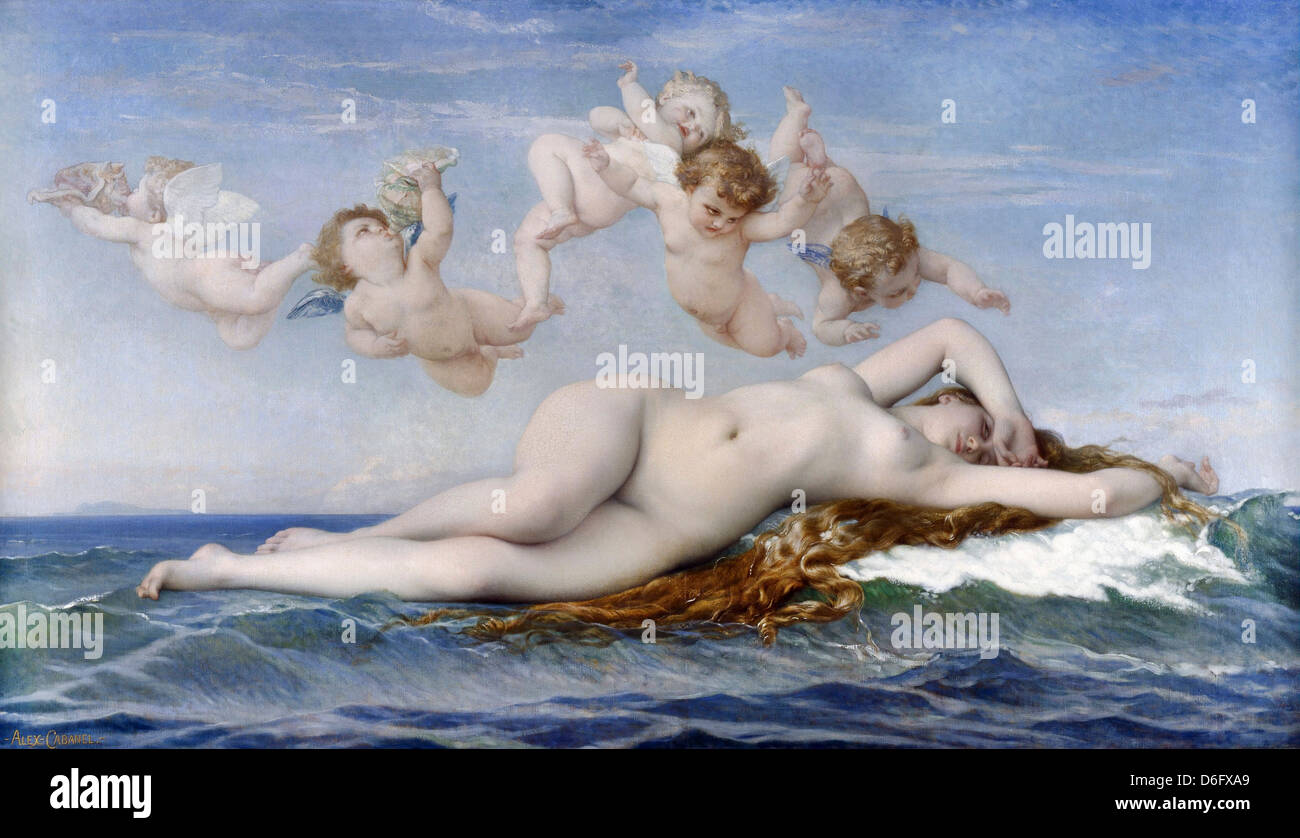 Alexandre Cabanel, die Geburt der Venus 1863 Öl auf Leinwand. Musée d ' Orsay, Paris Stockfoto