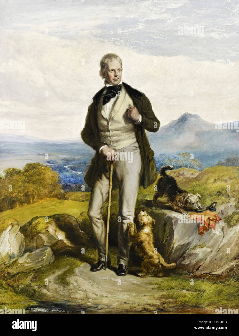Sir William Allan, Sir Walter Scott, 1771-1832. Schriftsteller und Dichter 1844, Öl auf Leinwand. National Gallery of Scotland, Edinburgh Stockfoto