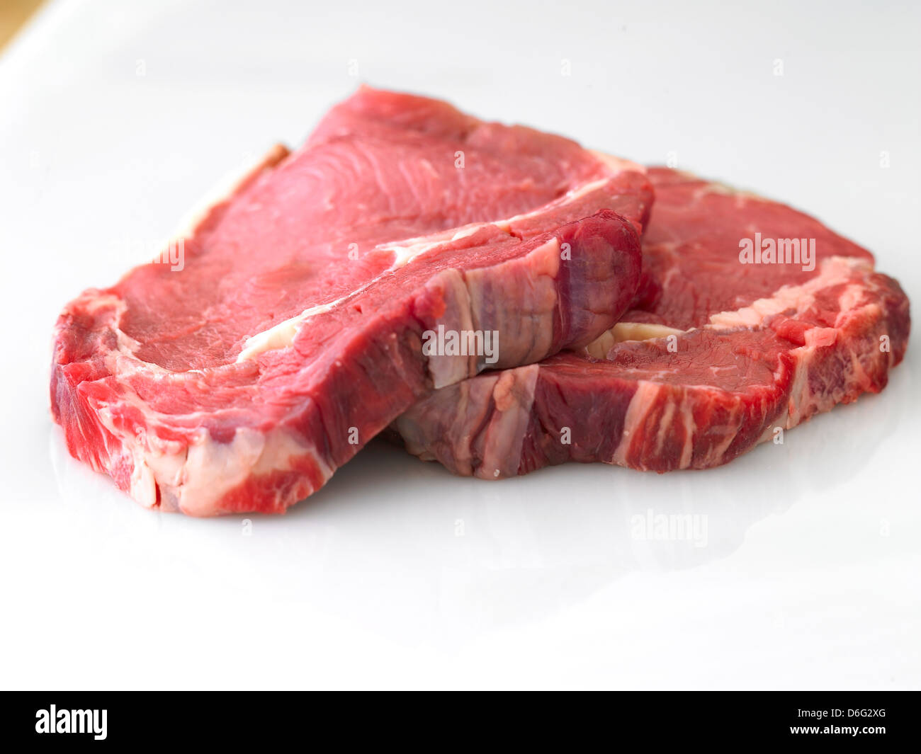 Rib Eye Steak Ausschnitt Stockfoto