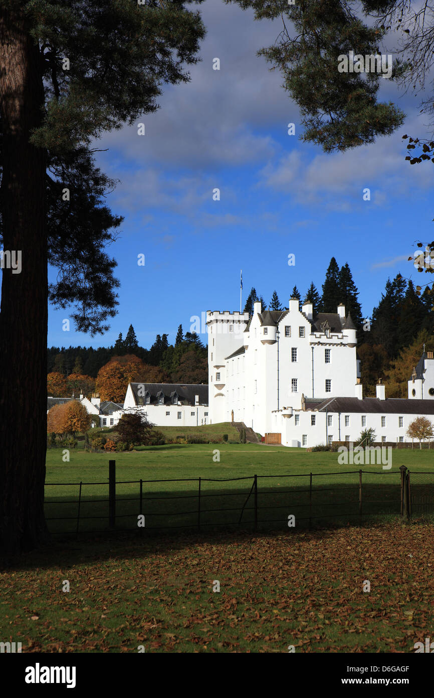 Blair Castle in Blair Atholl in Perthshire Schottland Stockfotografie