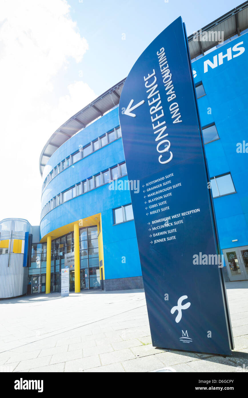 Das Konferenzzentrum im Zentrum des Lebens. Ein Zentrum für Welt-Klasse-Wissenschaft in Newcastle Upon Tyne. Stockfoto