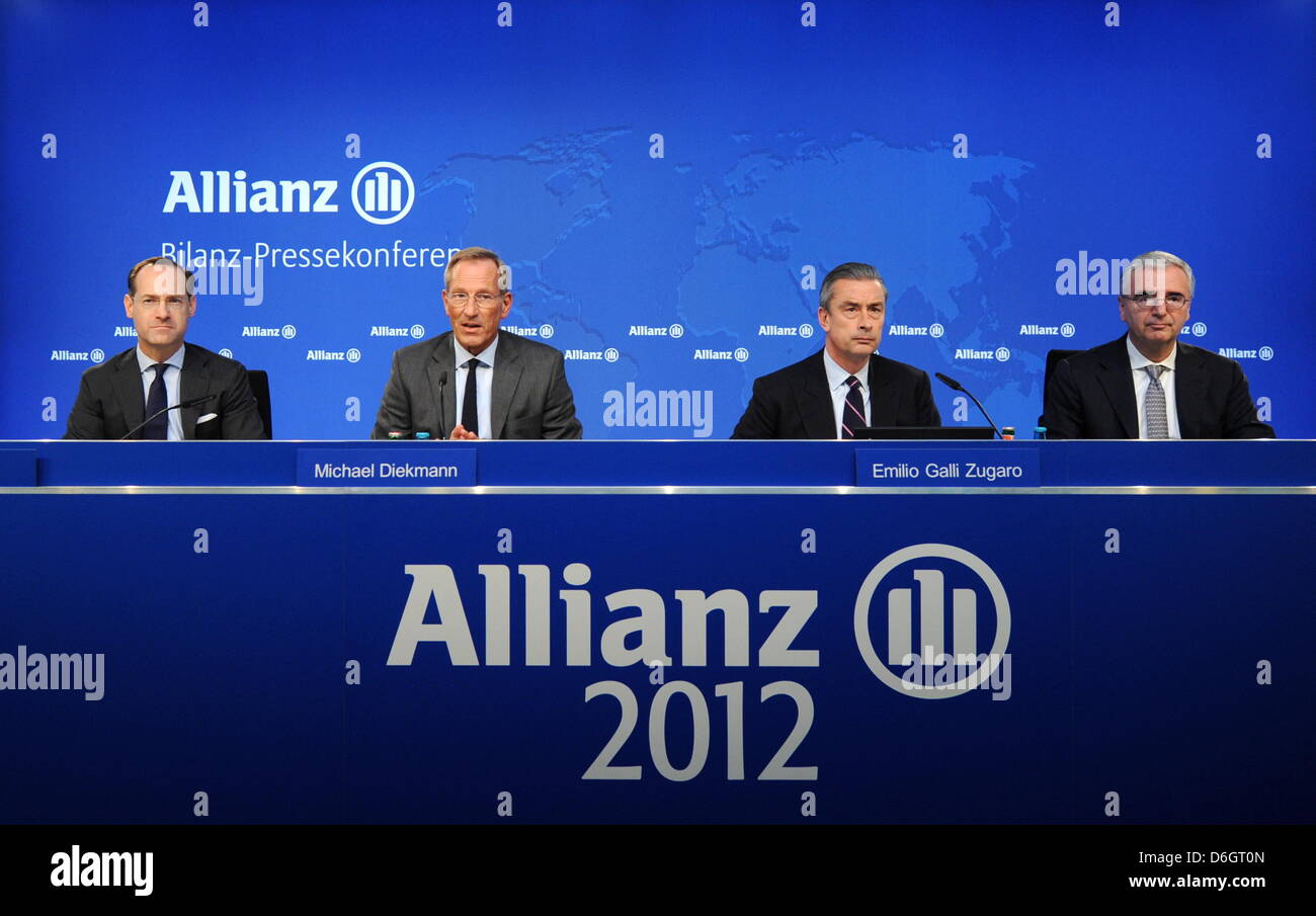 Finanzvorstand der Allianz SE Paul Achleitner (Rl), der