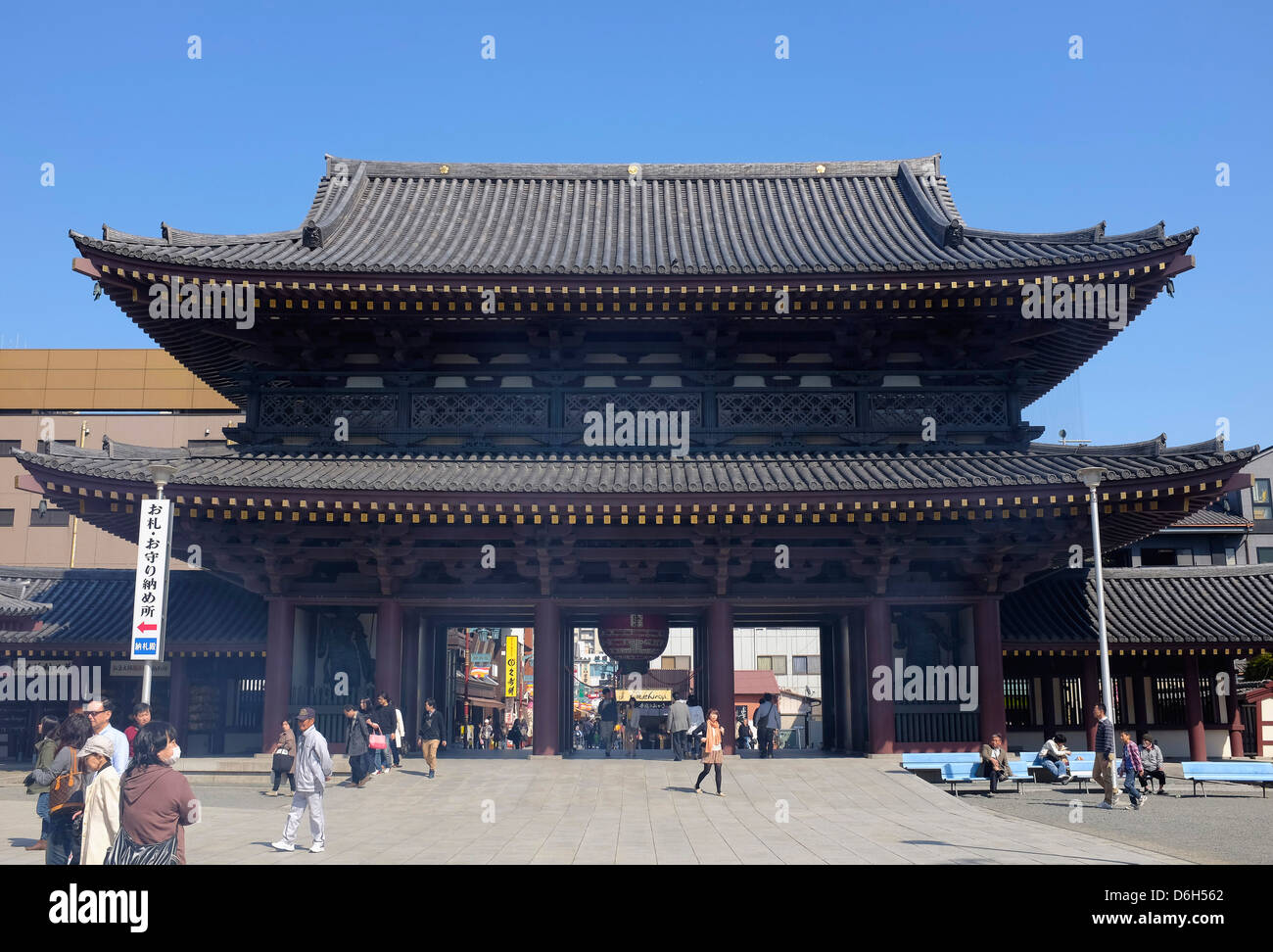 Das Tor von Kawasaki Daishi Stockfoto