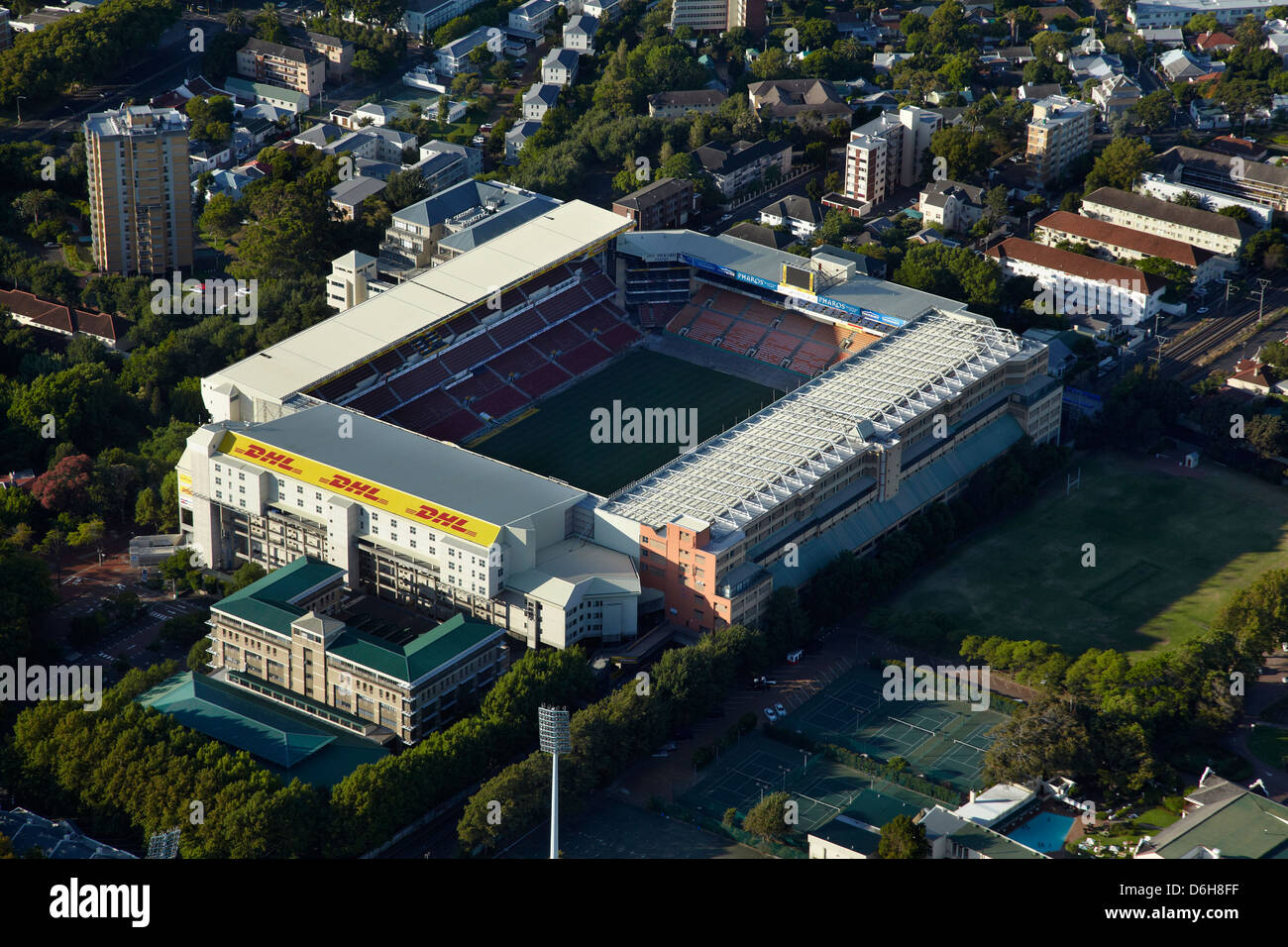 Newlands Stadium, Kapstadt, Südafrika - Antenne Stockfoto