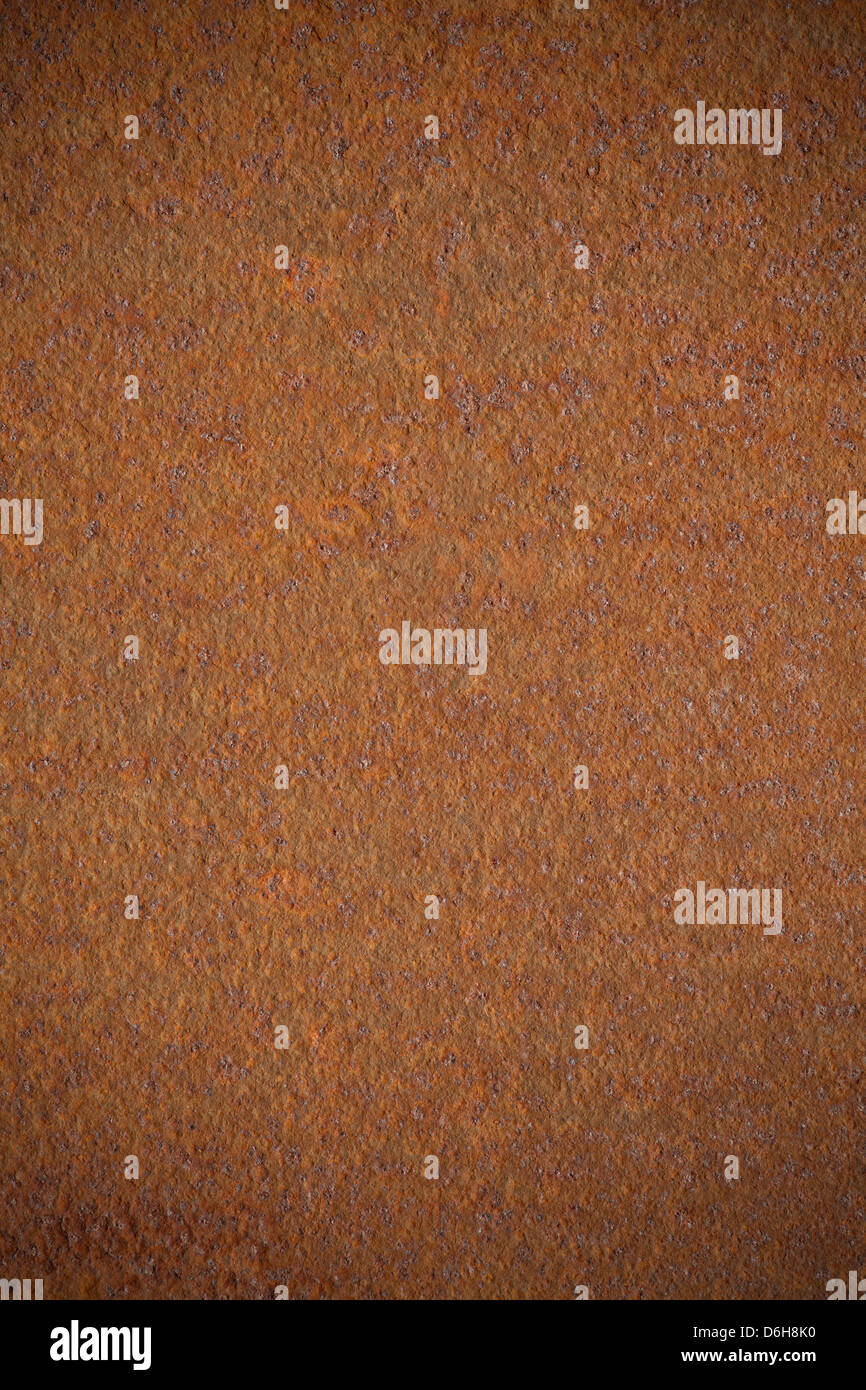 rostiges Eisen Hintergrund oder braunen groben Muster Metall Textur Stockfoto