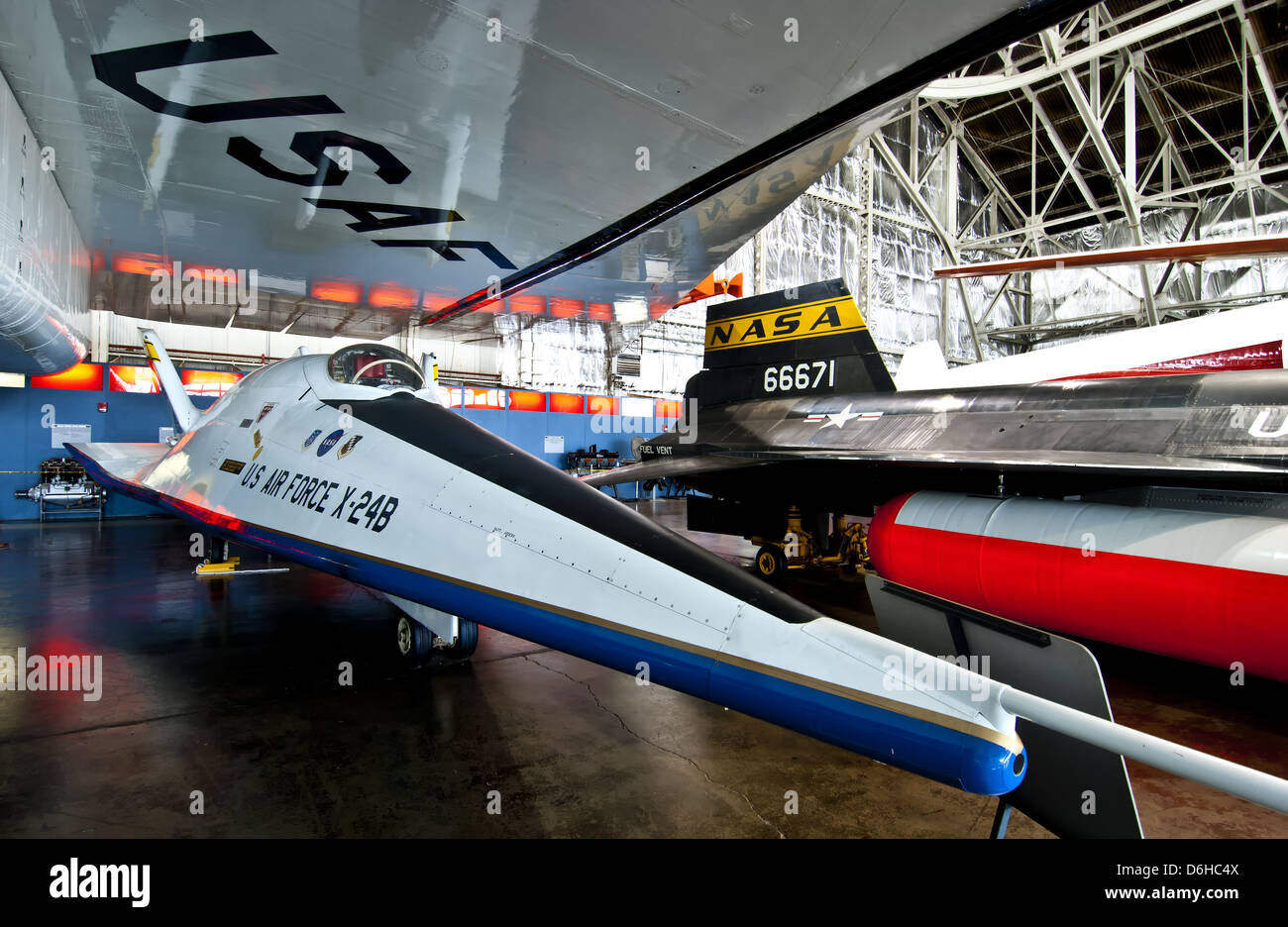 NASA-Rakete Flugzeuge in der experimentellen Kleiderbügel an Wright-Patterson Air Force Base Stockfoto