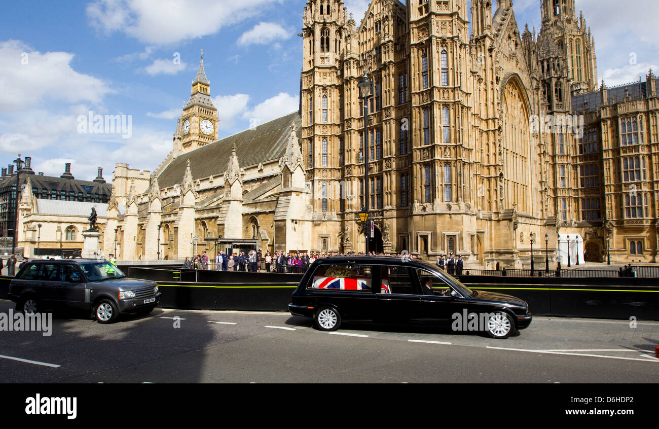 Beerdigung von Margaret Thatcher in der St. Pauls Cathedral 17. April 2013 Stockfoto