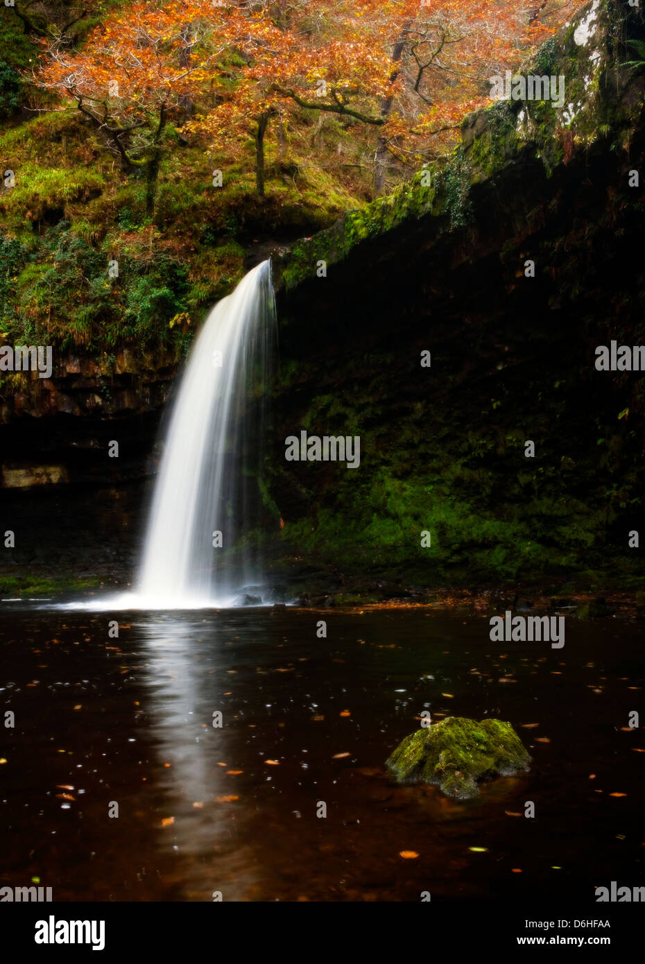 Sgwd gwladys, Lady fällt, brecon beacxons Stockfoto