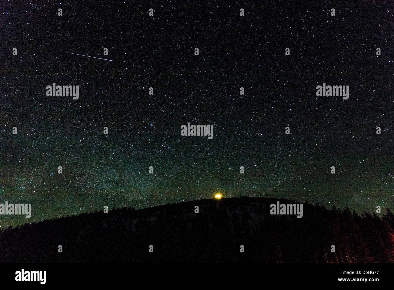 Sternenhimmel aus Monarch Pass, Sawatch Range Chaffee County, Colorado, USA Stockfoto
