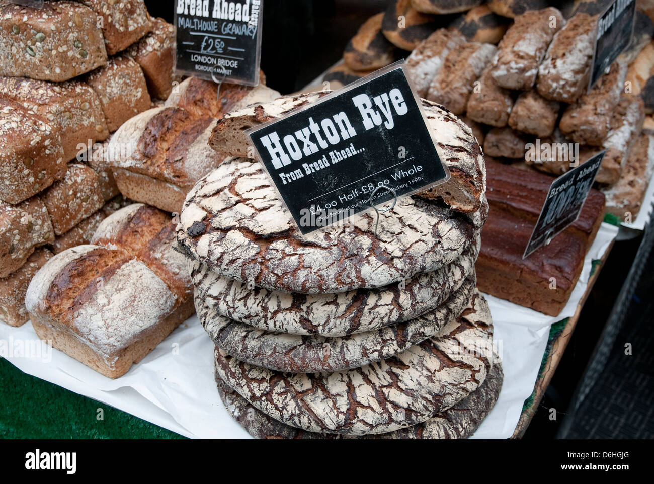 Artisan Brot, Borough Market, London, england Stockfoto