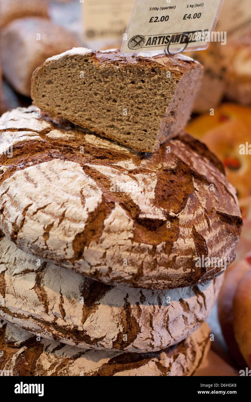 Artisan Brot, Borough Market, London, england Stockfoto
