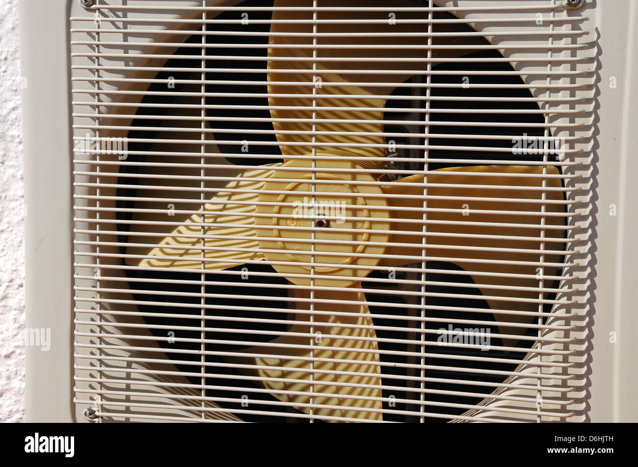 Externen Ventilator Klimagerät, Costa Del Sol, Andalusien, Spanien, Westeuropa. Stockfoto