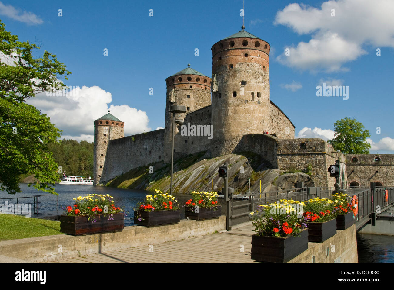 Burg Olavinlinna, Savonlinna, Finnland Stockfoto