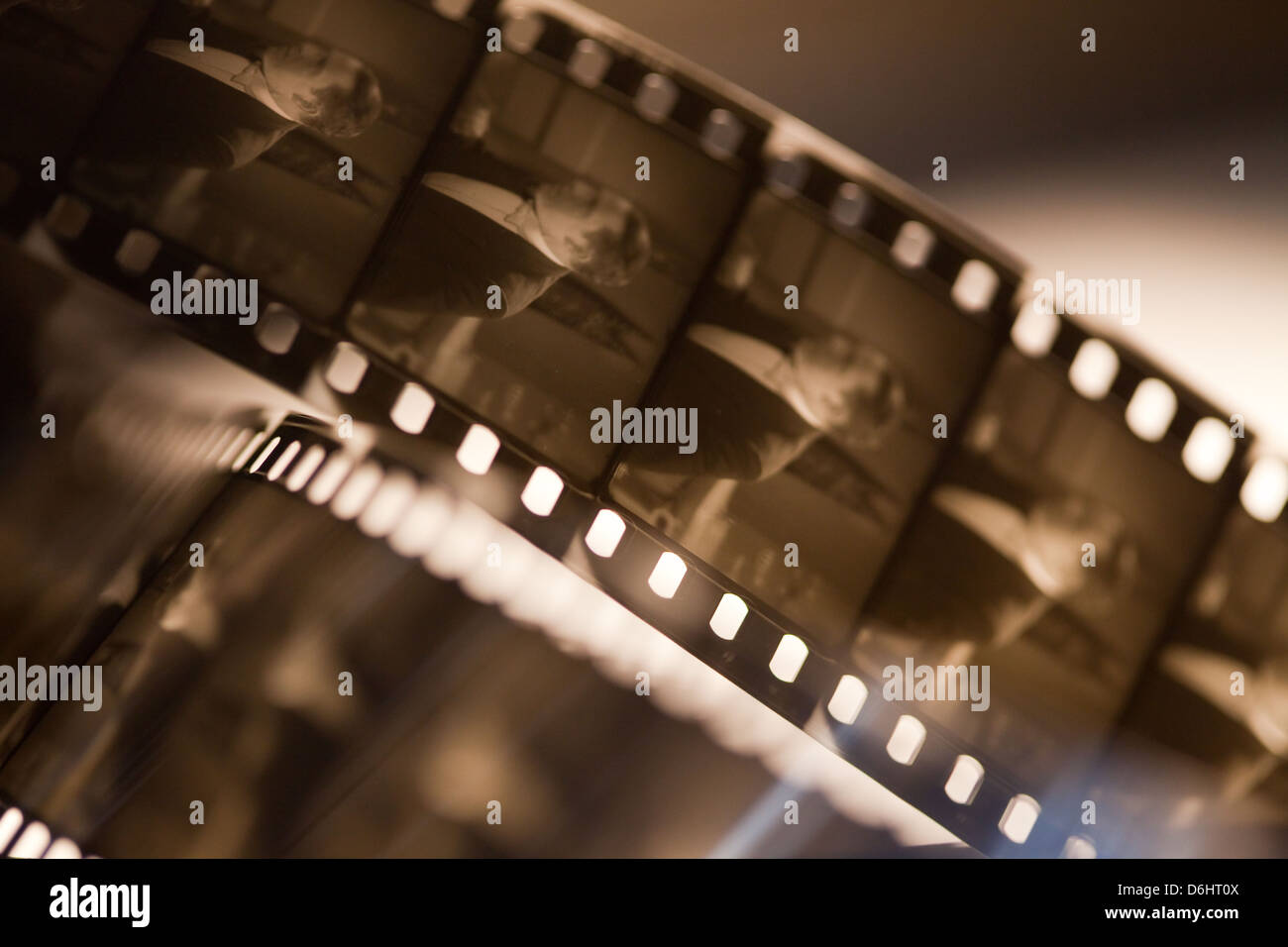 Alte celluloid-film Stockfoto