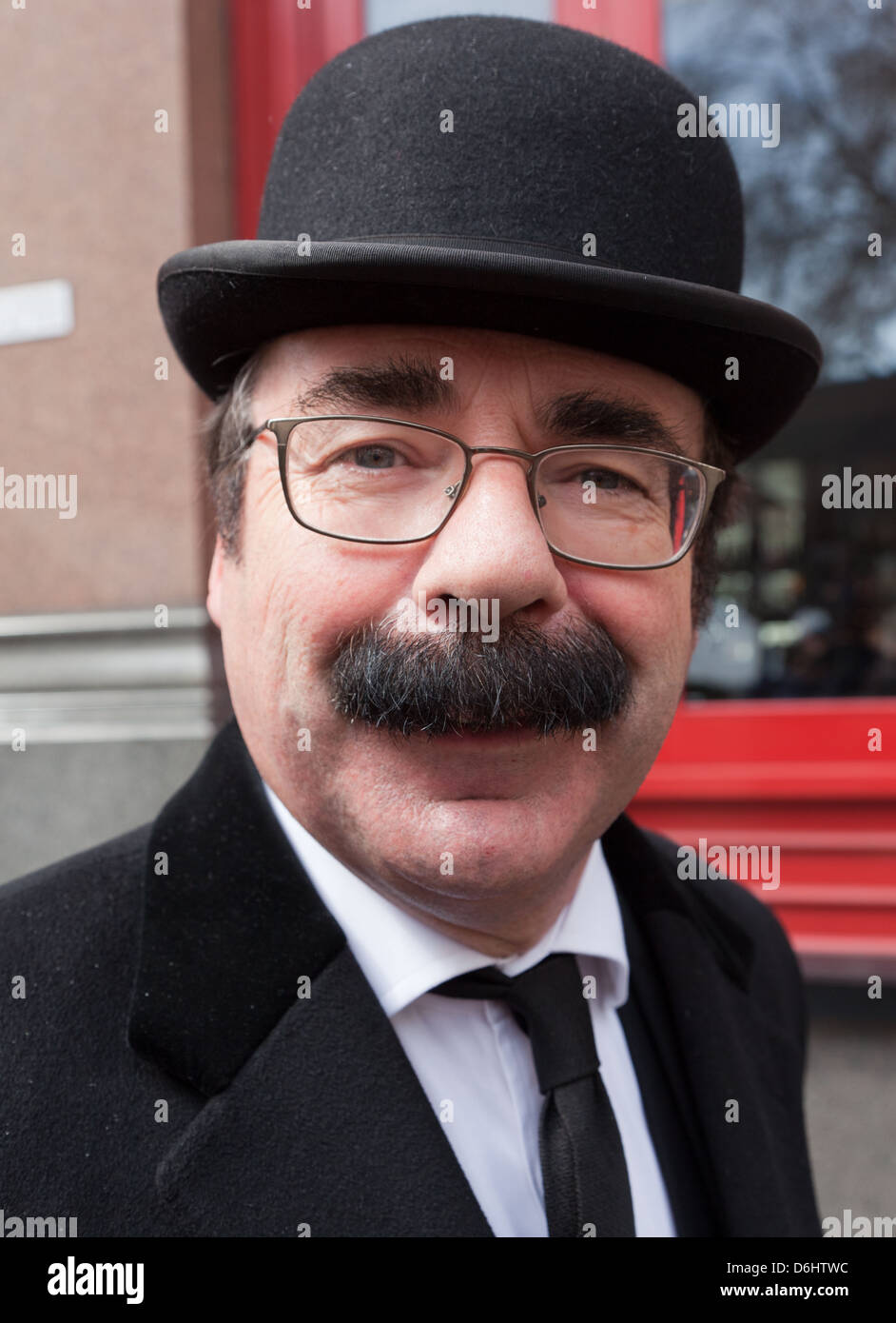 Traditionelle Stadt Gent Bowler-Hut-London-UK Stockfoto