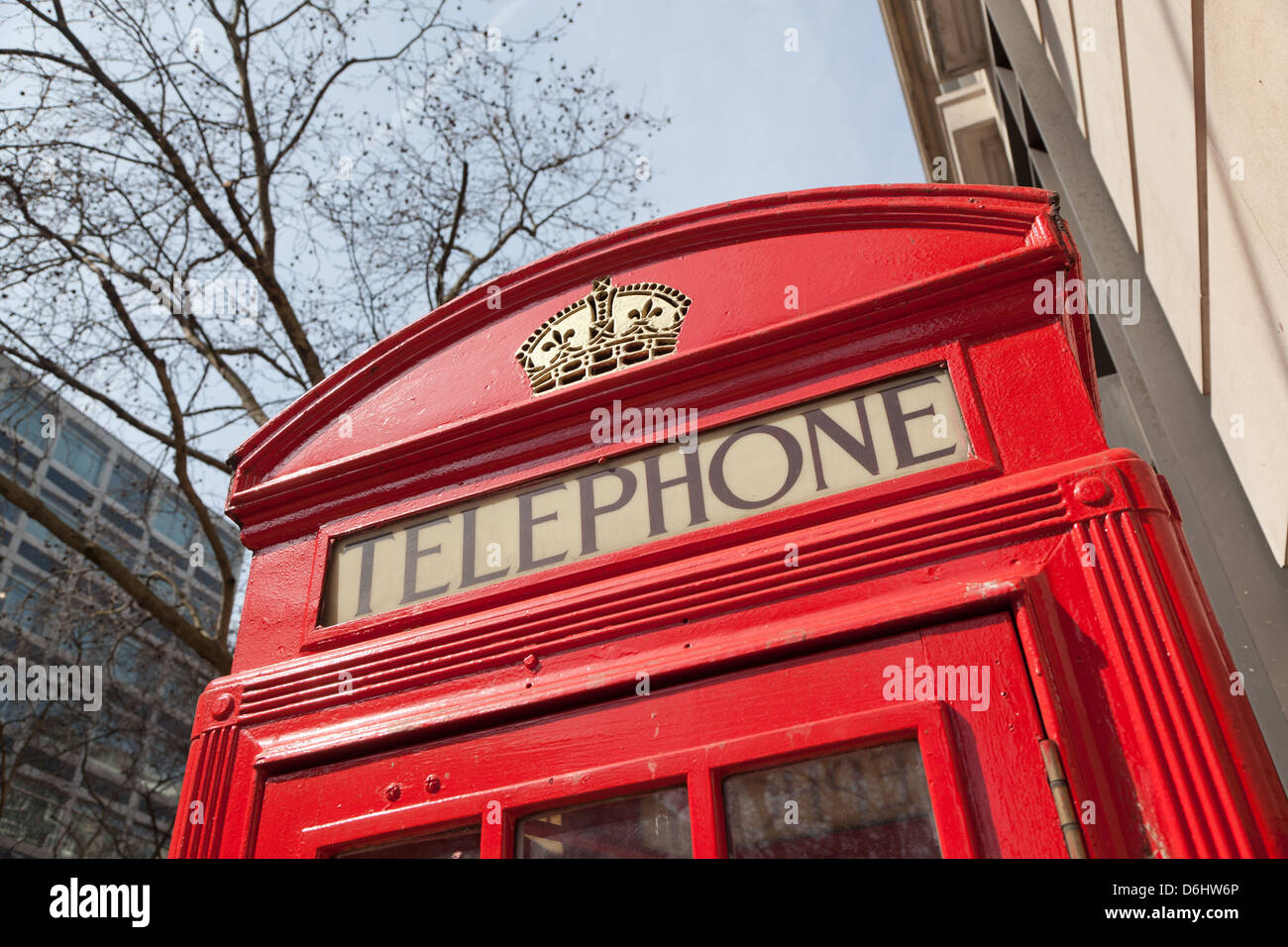 Roten London Call Box London UK Stockfoto