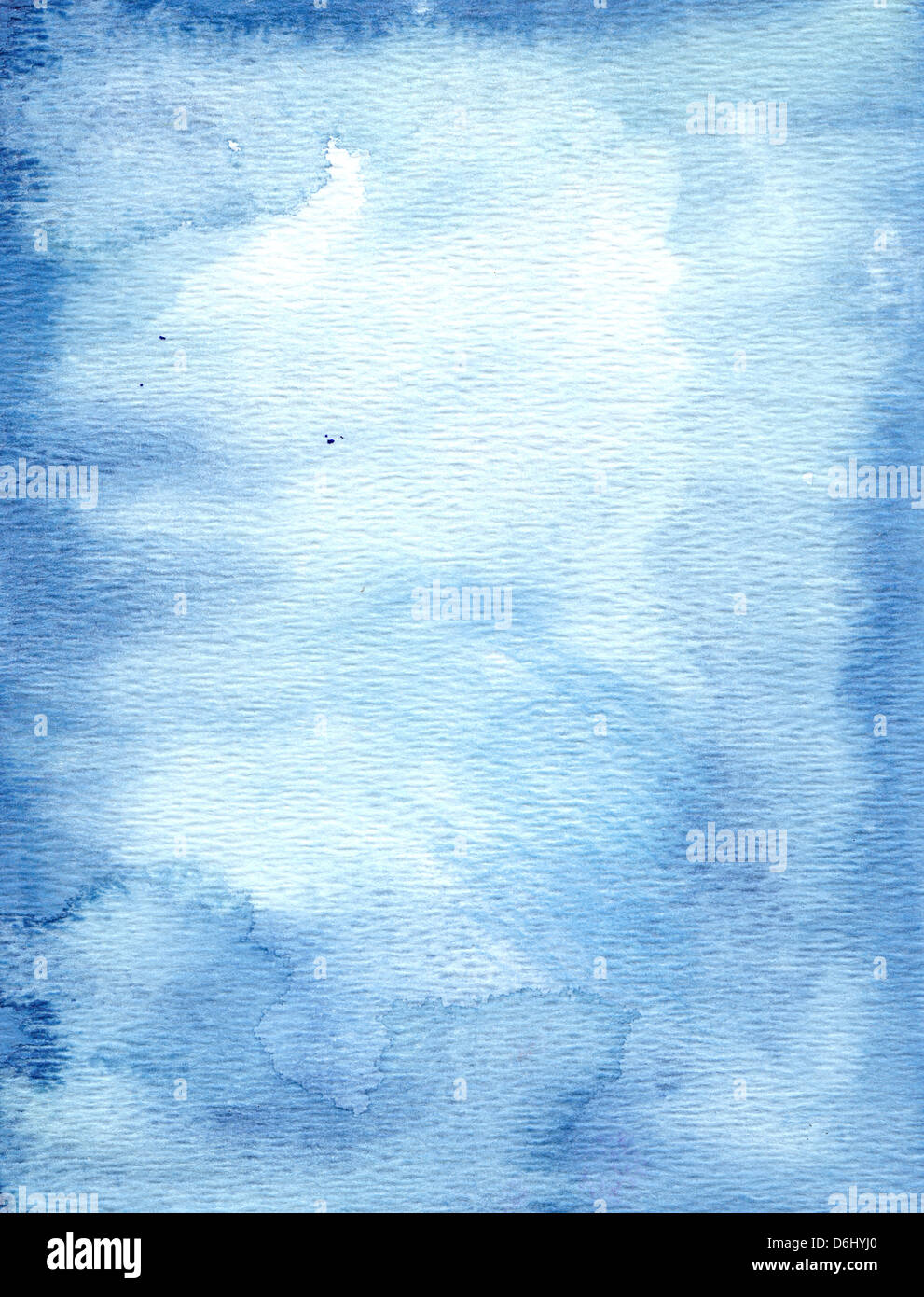 Blauen Aquarell Hintergrund Stockfoto