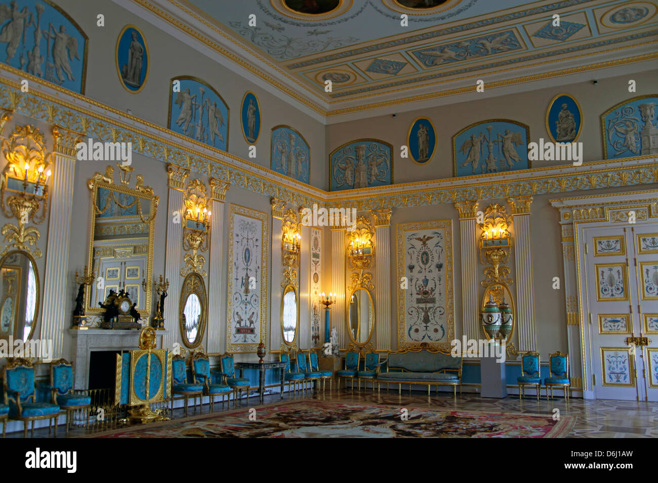 Europa, Russland, Puschkin. Arabesque Hall Katharinenpalast. Stockfoto