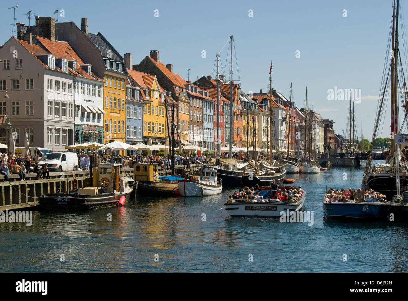 Nyhavn, Kopenhagen, Dänemark Stockfoto