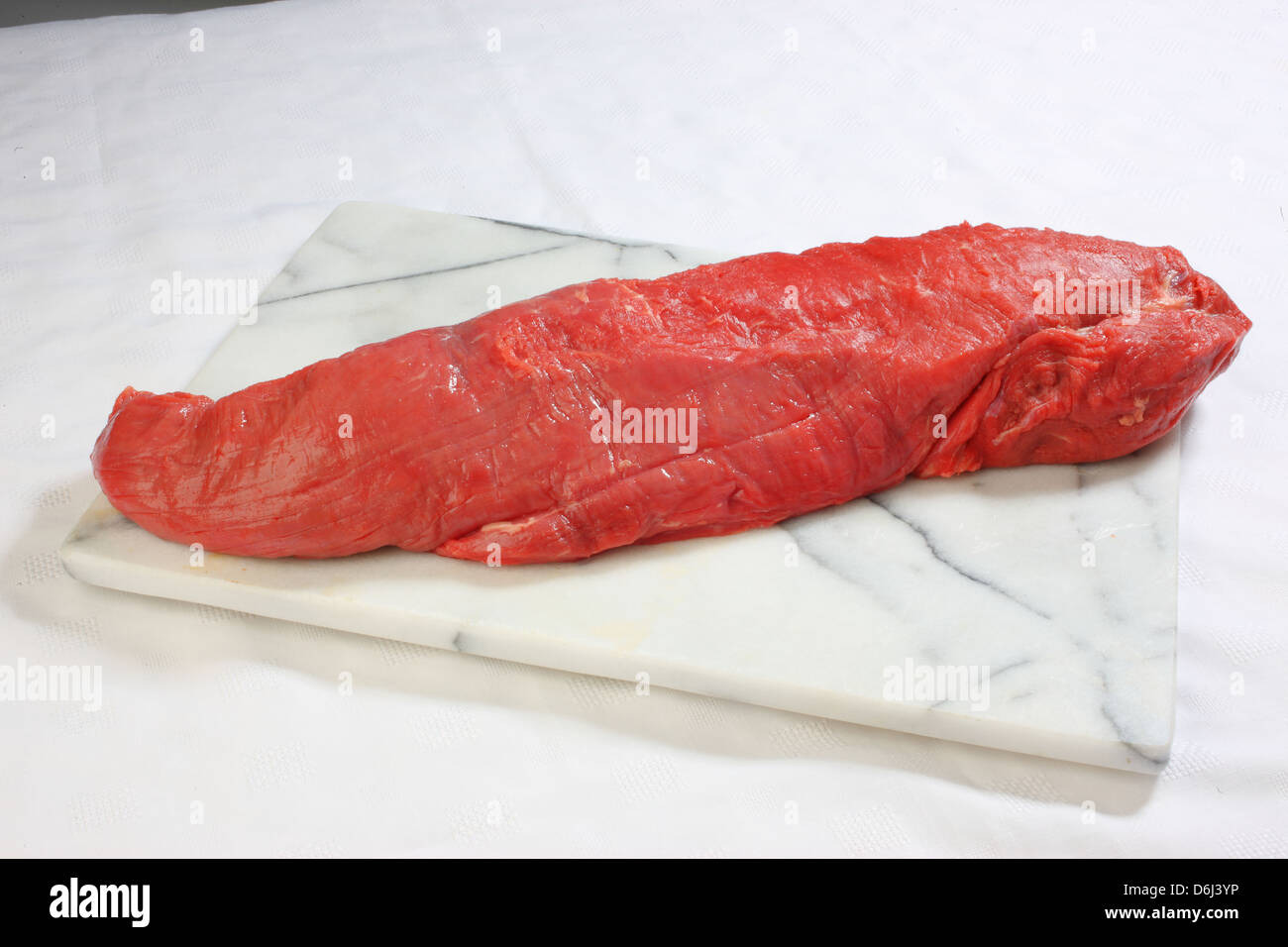 Filet Steak Rindfleisch roh Stockfoto