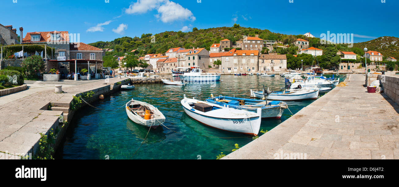 Insel Sipan (ermöglicht), Elafiti Inseln, Dalmatien, Adria, Kroatien, Europa Stockfoto