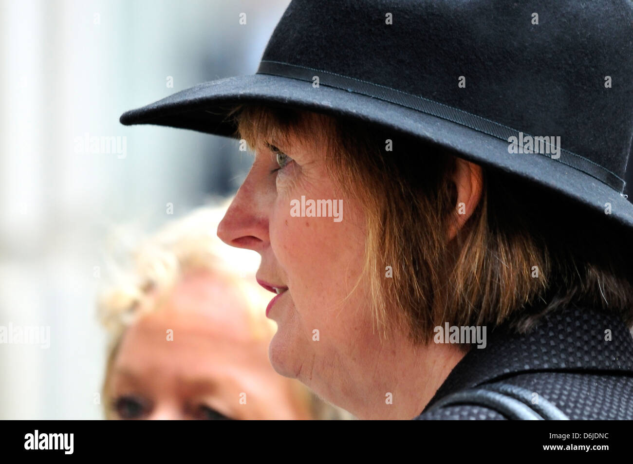 Harriet Harman bei Thatchers Beerdigung in der St. Pauls Cathedral - 17. April 2013 Stockfoto