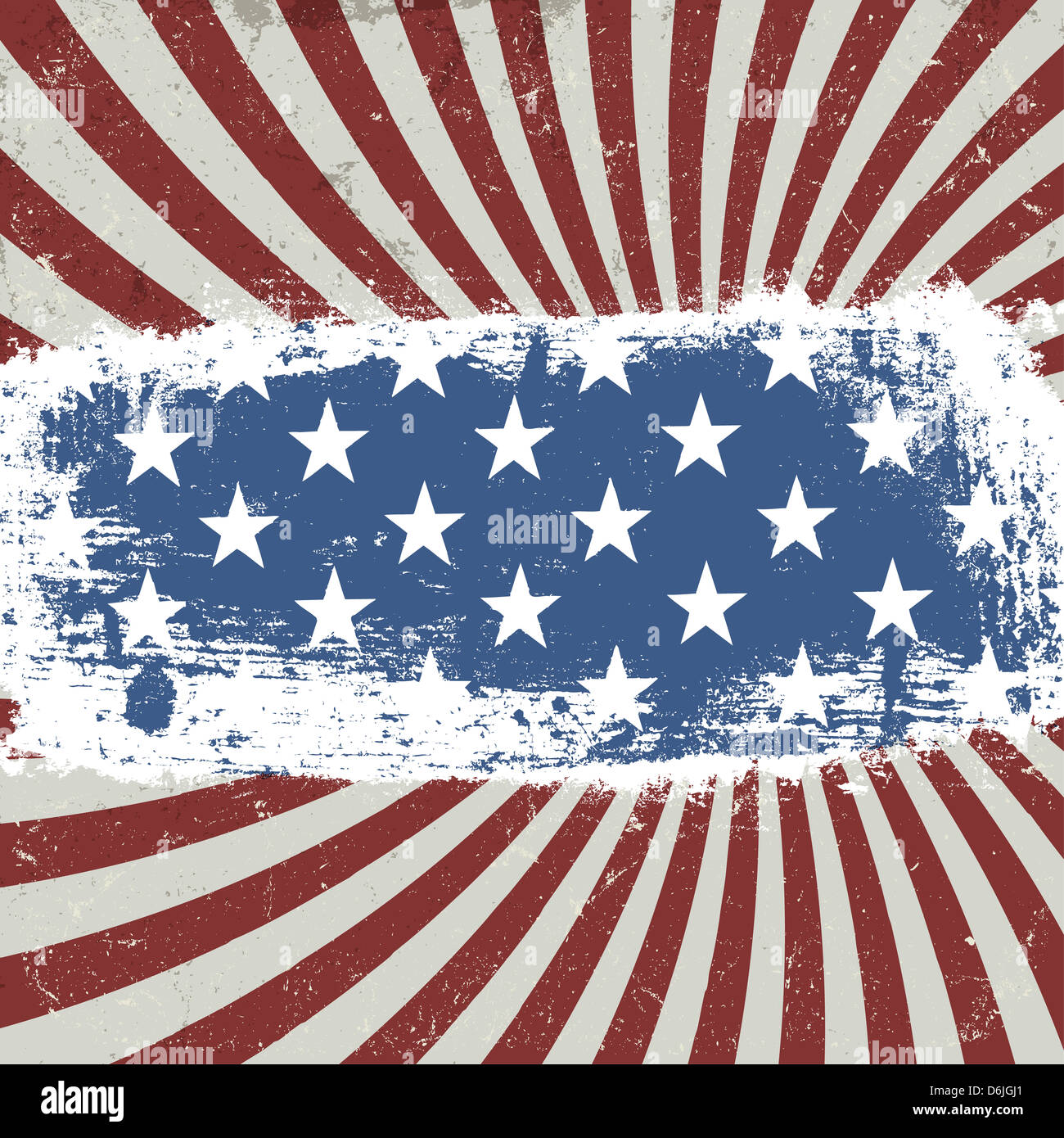 Amerikanische patriotische Hintergrund. Vintage-Stil. Stockfoto