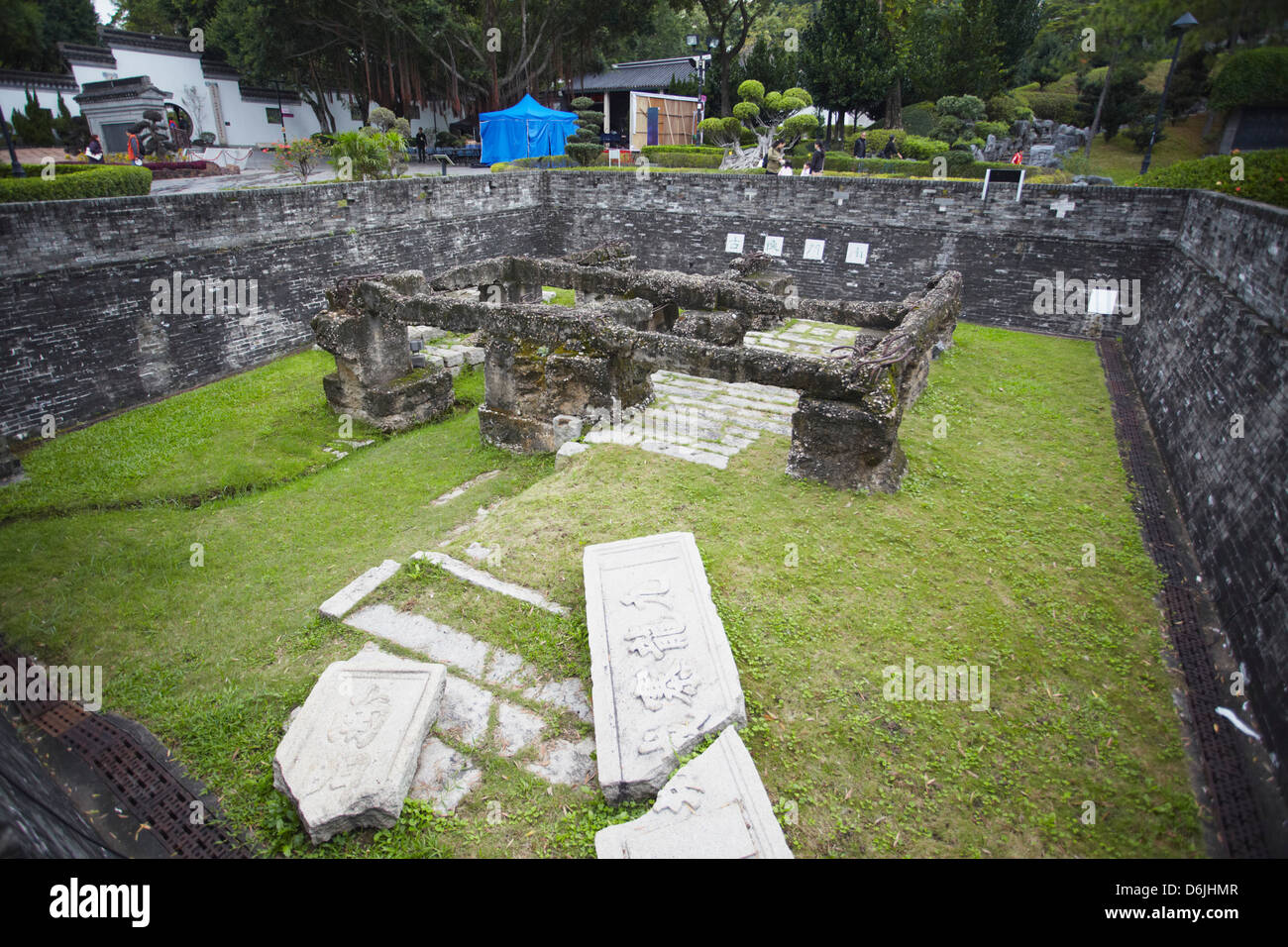 Ruinen in Kowloon Walled City, Kowloon, Hong Kong, China, Asien Stockfoto