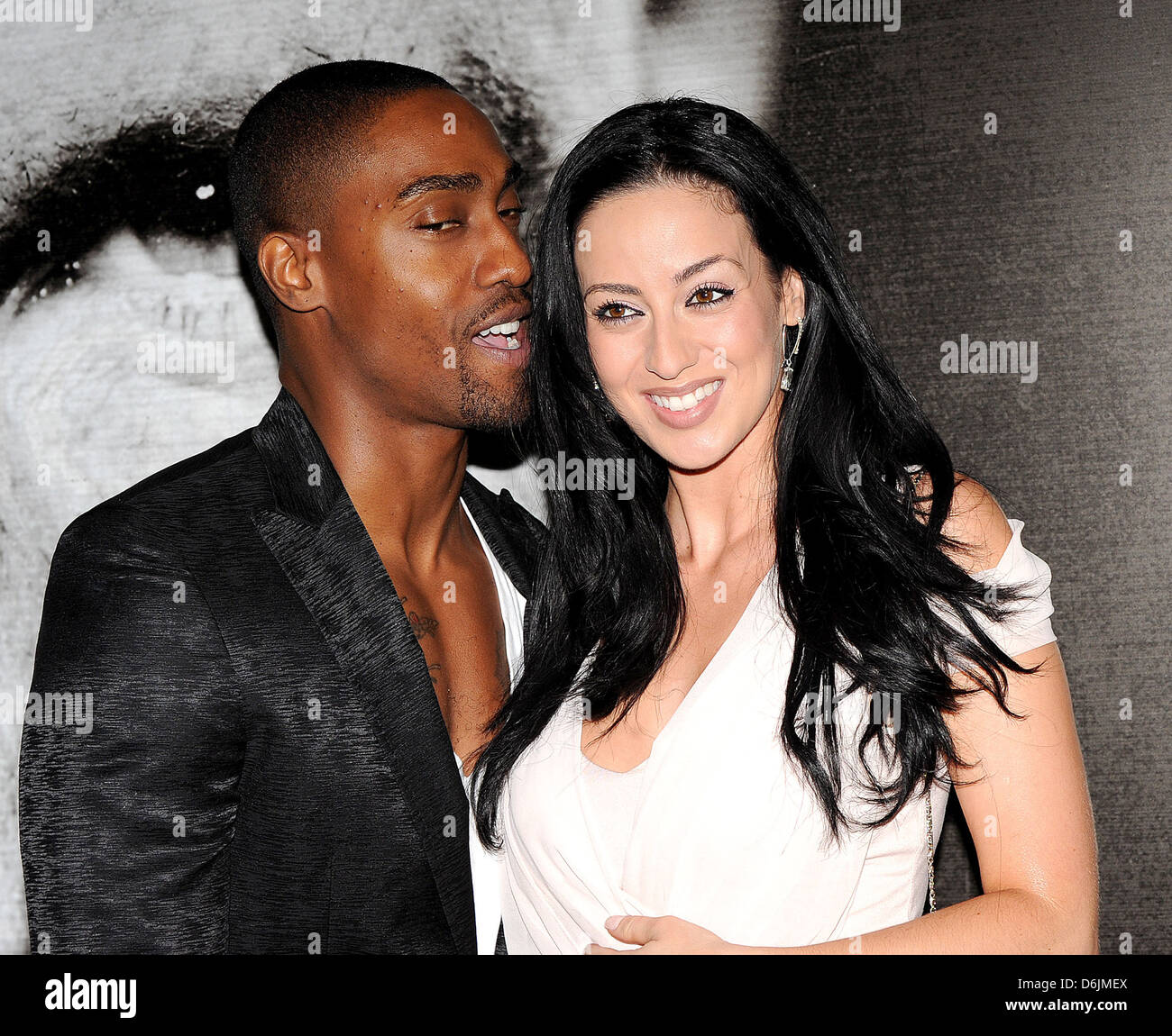 Simon Webbe und Maria Kouka Adee Phelan neue Salon starten auf dem Adee Phelan Salon, The Cube - Ankünfte Birmingham, England- Stockfoto