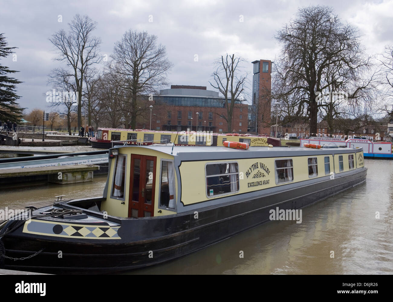 Stratford-upon-Avon Canal Boote Stockfoto