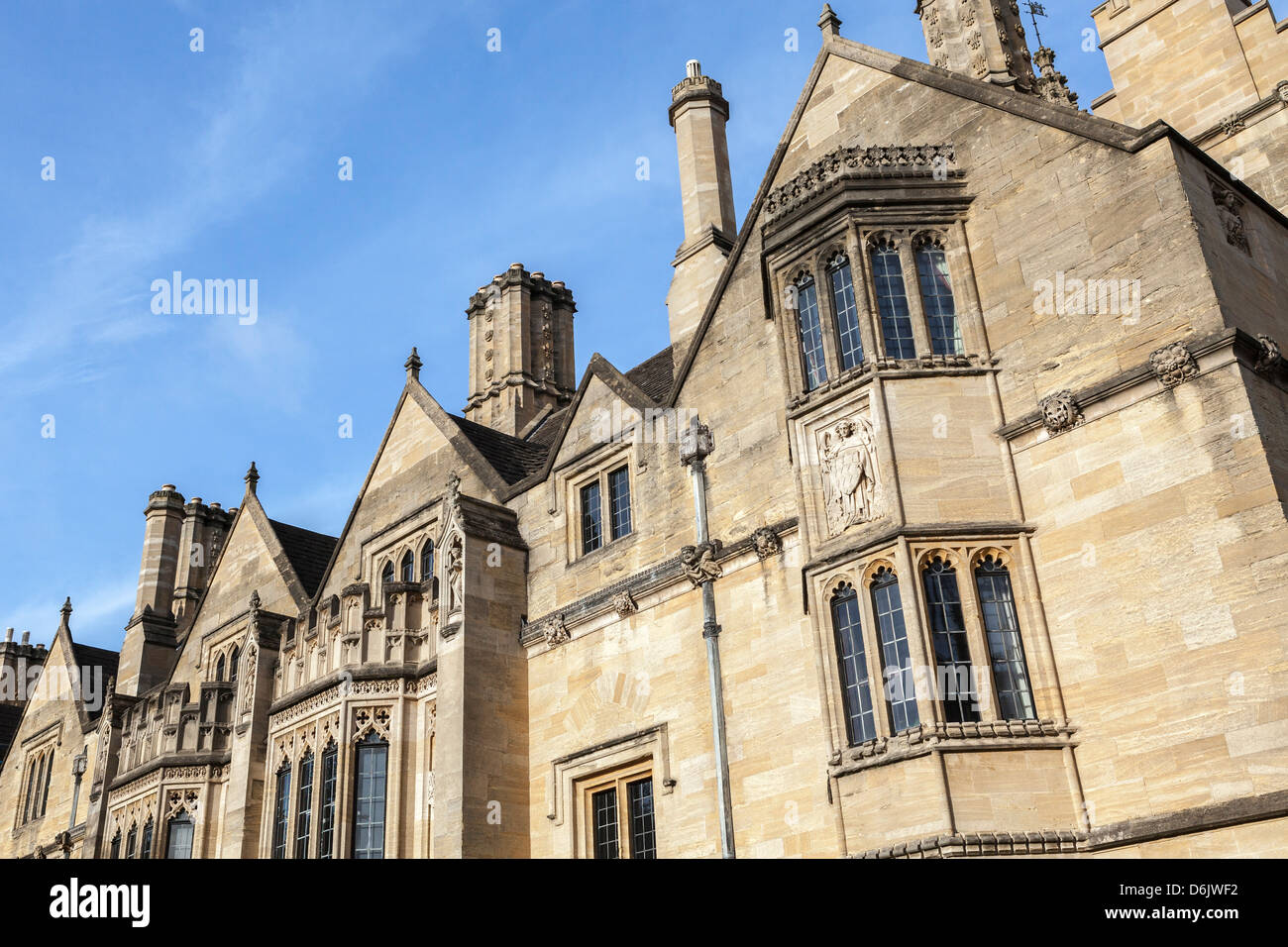 Studentisches Wohnen in Magdalen College, Oxford, Oxfordshire, England, Vereinigtes Königreich, Europa Stockfoto