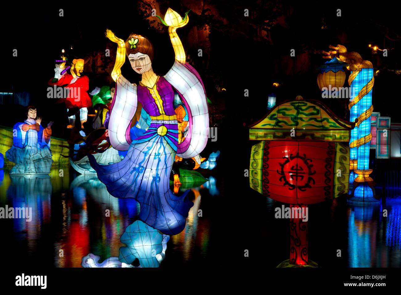 Die Magie der Laternen Festival im chinesischen Garten in Montreal