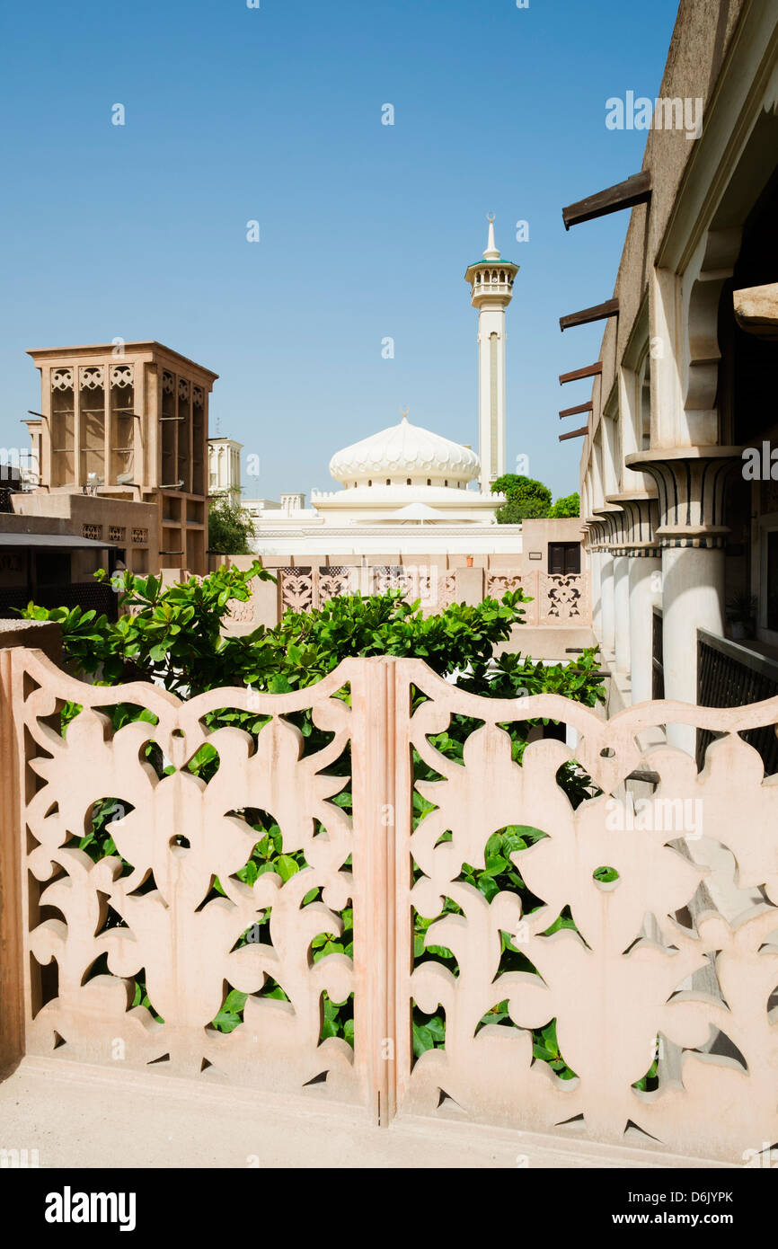 Historisches Gebäude Mohammed Sharif Sultan Al Ulama in Al Bastakiya in Dubai Vereinigte Arabische Emirate Stockfoto