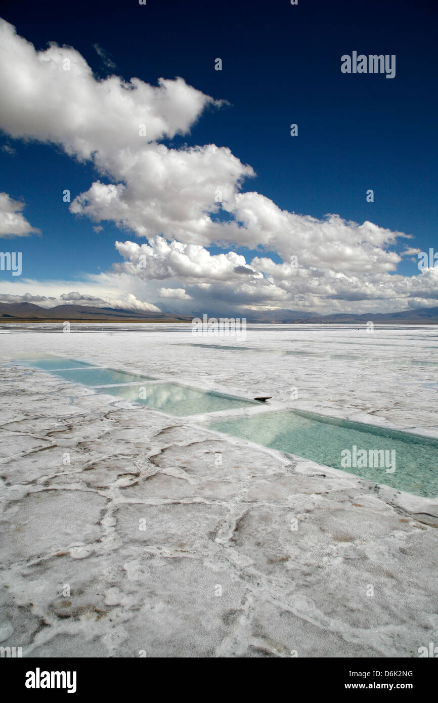 Salinas Grandes, Provinz Jujuy, Argentinien, Südamerika Stockfoto