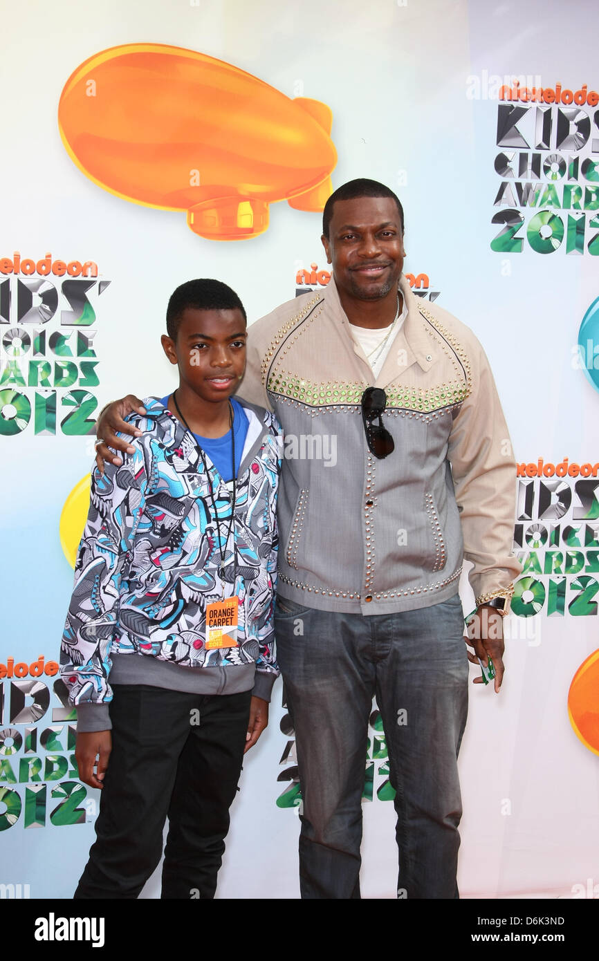 Schauspieler Chris Tucker und Sohn Destin Tucker erreichen Nickelodeons